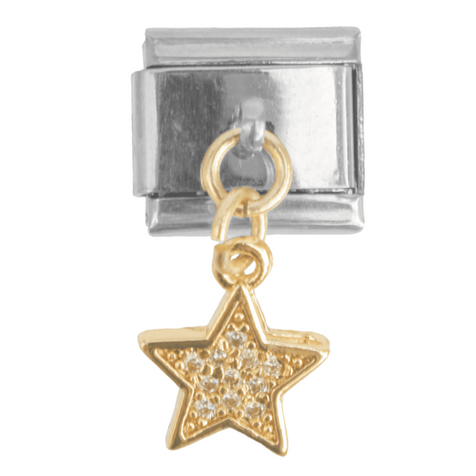 Estrella Dorada Colgante - Charm Italiano